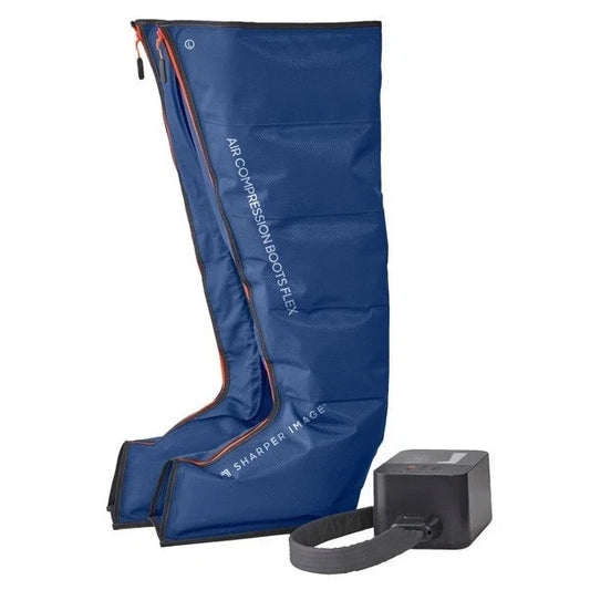 Brand New Open Box Sharper Image Air Compression Recovery Boots – Leg Therapy System for Circulation, Recovery & Muscle Relief